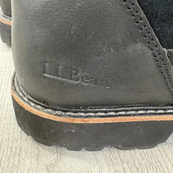 L.L.Bean Women’s Rugged Leather & Suede Boots - Size 10 Medium - Black - Picture 12 of 12